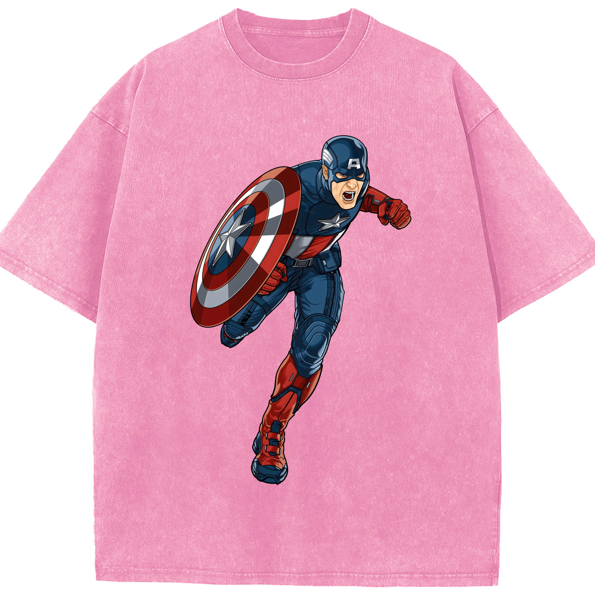 （画像用） アベンジャーズ The Avengers 綿100% ヴィンテージ風 半袖Tシャツ（フロントプリント）